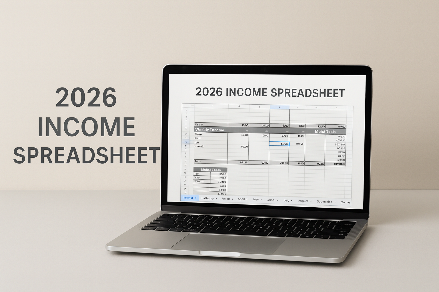 2026 income spreadsheet